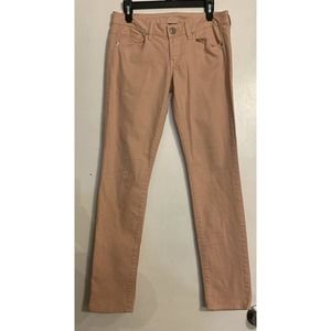 American Eagle size 4 Light Pink skinny stretch jeans